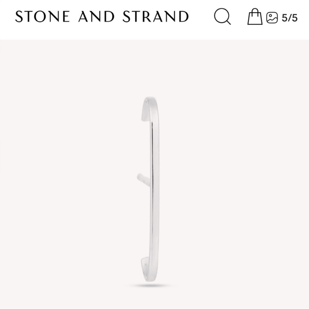 14k Solid White Gold Stylish Earring - image 3